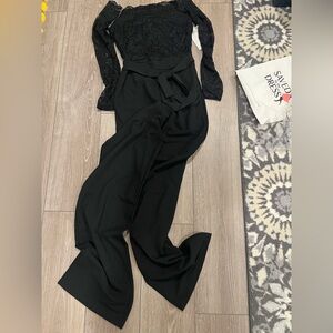 Elegant Black Lace Jumpsuit